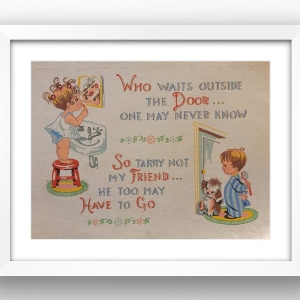 COPY - Vintage 1960 Painted Art*Not a print